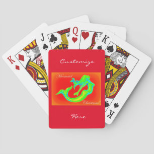 Jeu De Cartes mermaid noël rouge