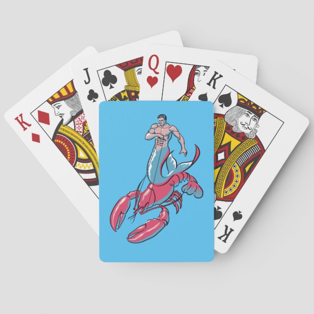 Jeu De Cartes Merman Riding Homard Jouer Cartes (dos)