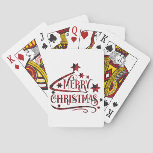 Jeu De Cartes Merry Christmas Snowflakes