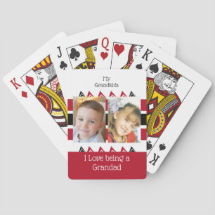 Jeu De Cartes Mes petits-enfants adorent être grand rouge blanc