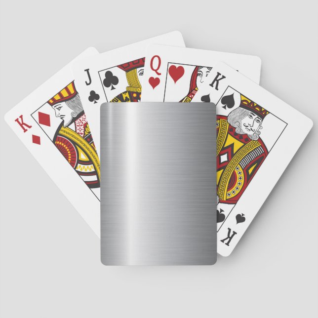 Jeu De Cartes Métal en acier inoxydable (dos)