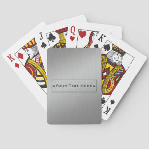 Jeu De Cartes Metal Look custom playing cards