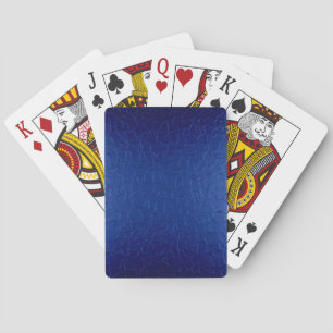 Jeu De Cartes Métallique bleu inoxydable brillant