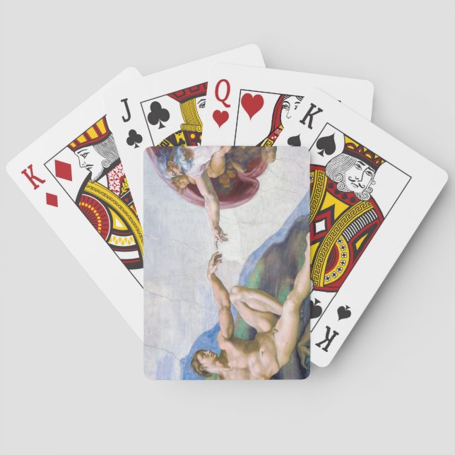 Jeu De Cartes Michelangelo - Création d'Adam Isolé (dos)