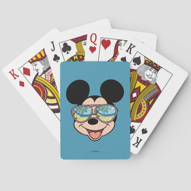 Jeu De Cartes Mickey | Mickey Lunettes de soleil tropicales (dos)