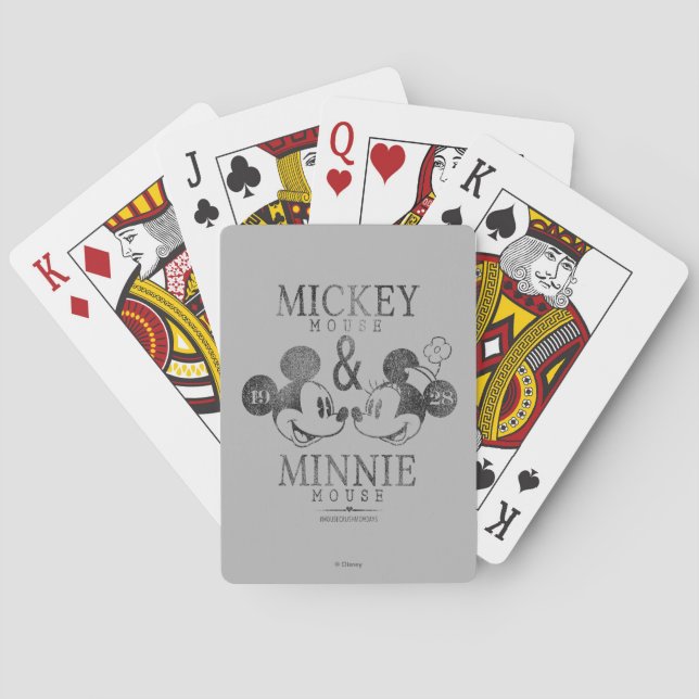 Jeu De Cartes Mickey & Minnie | Est. Cartes de jeu 1928 (dos)