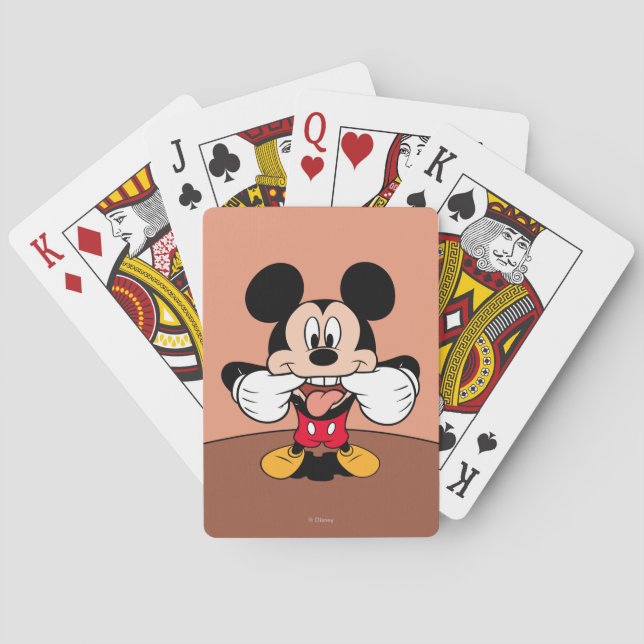 Jeu De Cartes Mickey moderne | Sticking Out Tongue (dos)