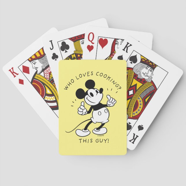 Jeu De Cartes Mickey Mouse Qui Aime La Cuisine Jouer Des Cartes (dos)