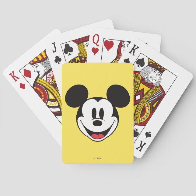 Jeu De Cartes Mickey Souris Sourire Lecture Cartes (dos)
