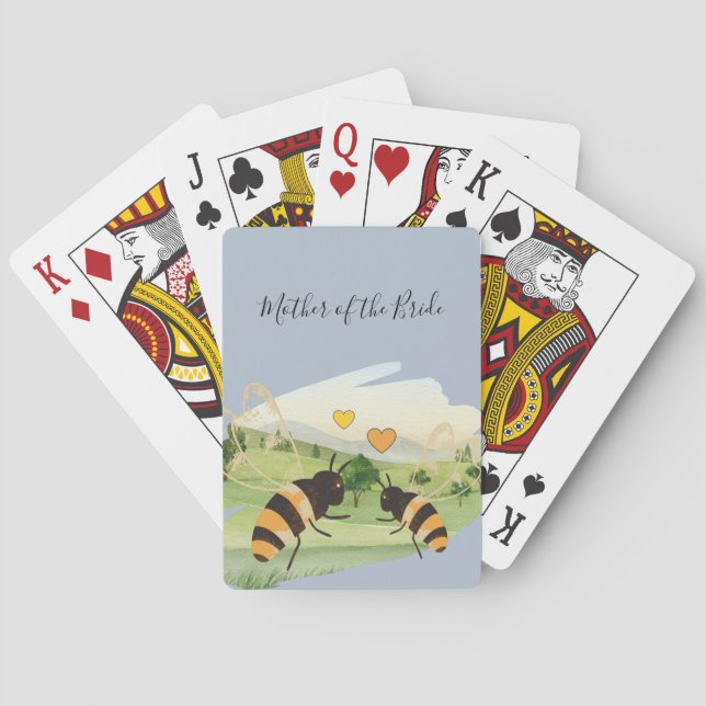 Jeu De Cartes Miel abeilles apiculteurs Mariage (dos)
