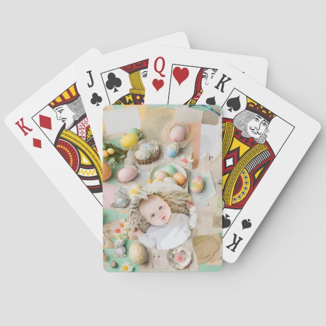 Jeu De Cartes Mignon moderne collage de Pâques photo de scrapboo (dos)