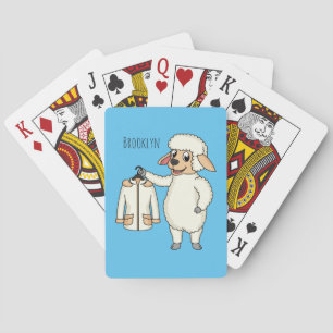 Jeu De Cartes Mignonne brebis avec blouson