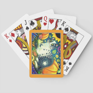 JEU DE CARTES MILKYWAY, UN CHAT MYSTIQUE HALLOWEEN, LUNE & ÉTOIL