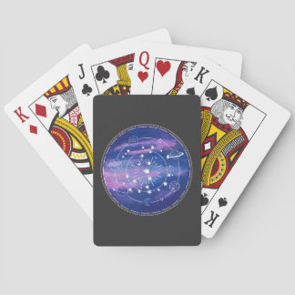 Jeu De Cartes Minimal Galaxy Moon Design | Cosmic Aesthetic Art