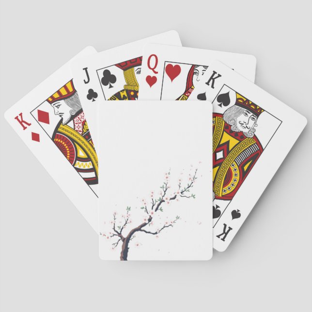 Jeu De Cartes Minimal Japanese Tree Branch (dos)