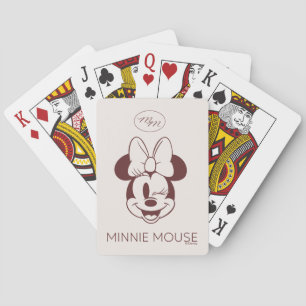 Jeu De Cartes Minnie Mouse Graphique Minimaliste Élégant