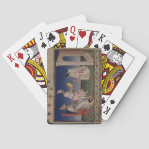 Jeu De Cartes Mme Fr 2810 f.3v Kublai Khan (1214-94) donnant son