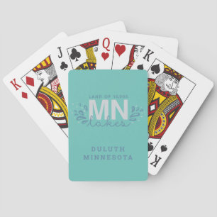 Jeu De Cartes MN 10K Lakes Splash Turquoise Playing Cards