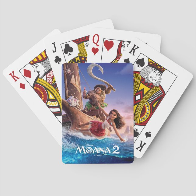 Jeu De Cartes Moana 2 Art Théâtral Jouer Cartes (dos)