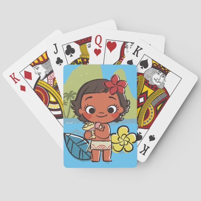 Jeu De Cartes Moana | Île fille (dos)