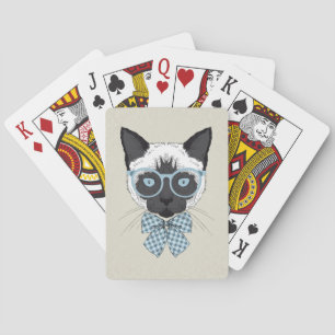 Jeu De Cartes Mode Smart de chat siamois