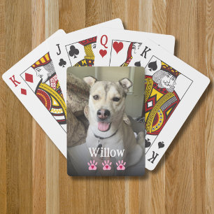 Jeu De Cartes Modèle de photo entière pour le souvenir d'un anim