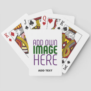 JEU DE CARTES MODÈLE DE TEXTE D'IMAGE BLANCHE SIMPLE MODERNE