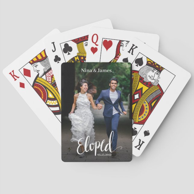 Jeu De Cartes Modèle Elopé Photo Personnalisé (dos)