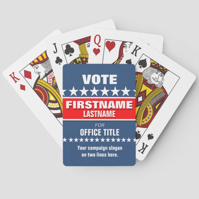 Jeu De Cartes Modèle fait sur commande de campagne (dos)