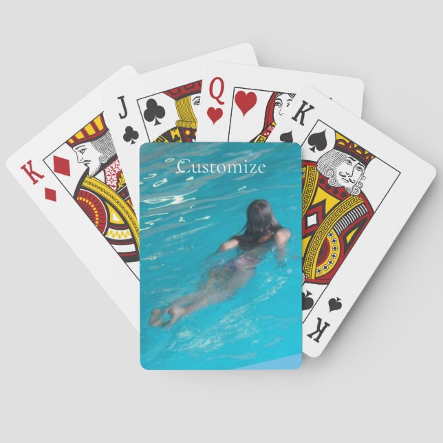 Jeu De Cartes Modèle féminin natation Thunder_Cove (dos)