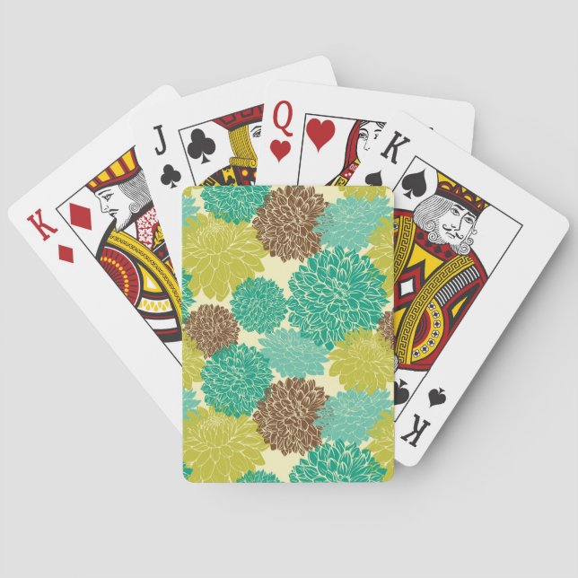 Jeu De Cartes Modèle floral (dos)