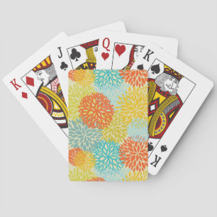 Jeu De Cartes Modèle floral 3