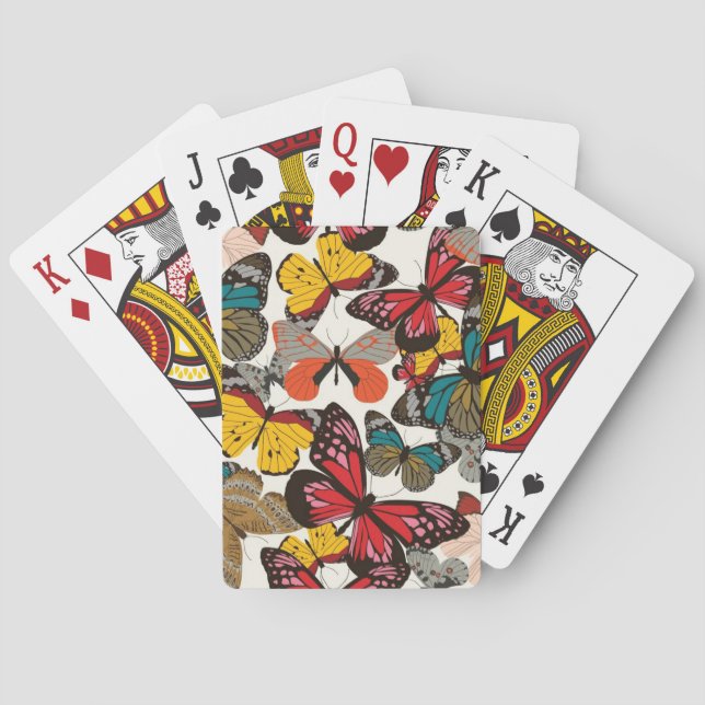 Jeu De Cartes Modèle floral rétro (dos)