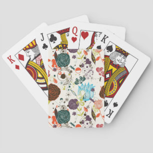 Jeu De Cartes Modèle floral rétro 2