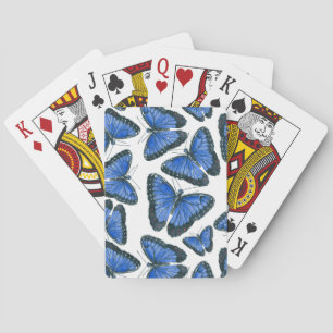 Jeu De Cartes Modèle motif de papillon bleu morpho