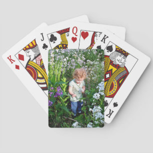 Jeu De Cartes Modèle photo de jouer cartes cadeau pour grand-mèr