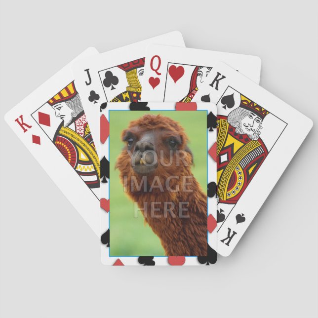 Jeu De Cartes Modèle photo personnalisable (dos)
