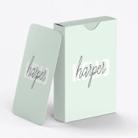 Modern Pastel Mint Bonjour Et Vous Nom