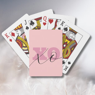 Jeu De Cartes Moderne Candy rose noir XOXO Valentine