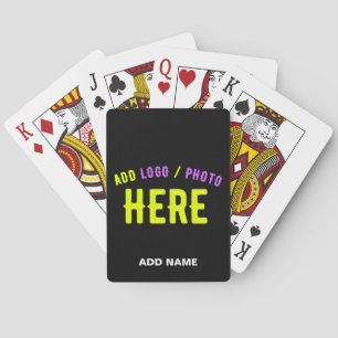 JEU DE CARTES MODERNE ET MODERNE PERSONNALISABLE NOIR VÉRIFIÉ
