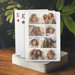 Jeu De Cartes Moderne Minimaliste Collage de Grille de 8 Photos 