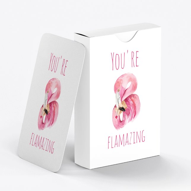 Jeu De Cartes Moderne Vous Flamazirez Beauté Flamant rose rose (Créateur téléchargé)
