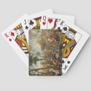 Jeu De Cartes Moïse Dessin de l'eau du Rocher (huile sur toile)