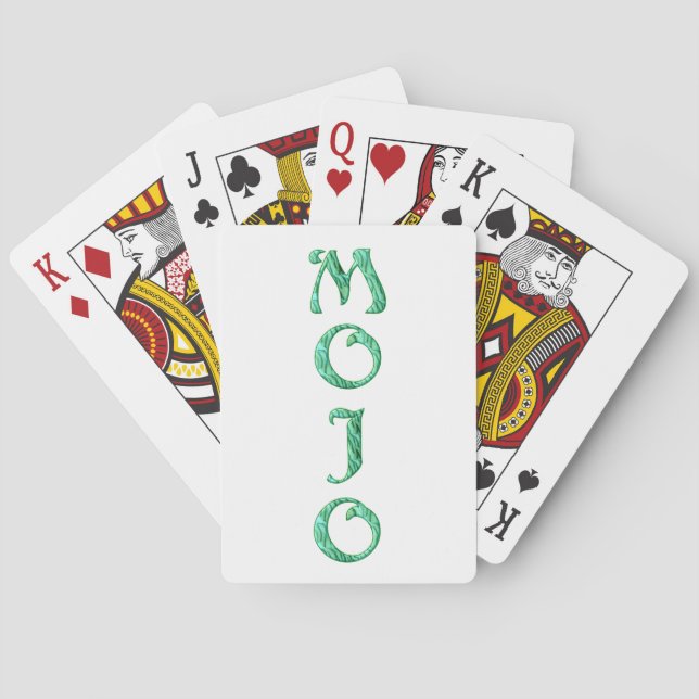 Jeu De Cartes Mojo white Poker jouer aux cartes (dos)