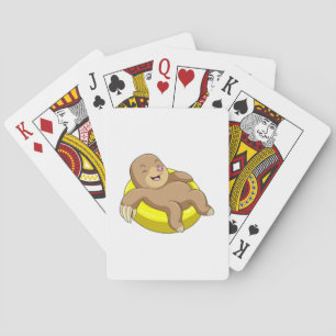Jeu De Cartes Mole à la natation avec Lifebuoy