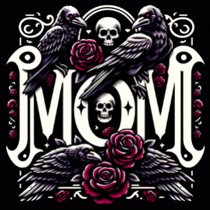 Jeu De Cartes MOM Crows Crânes Et Roses