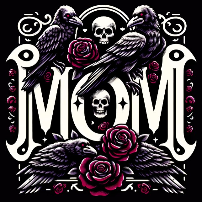 Jeu De Cartes MOM Crows Crânes Et Roses (Créateur téléchargé)
