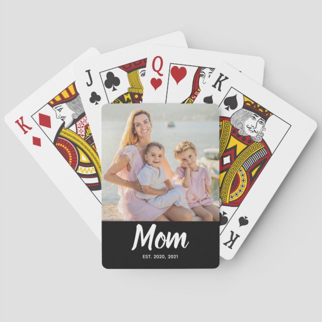 Jeu De Cartes Mom Established Modern Script Photo (dos)