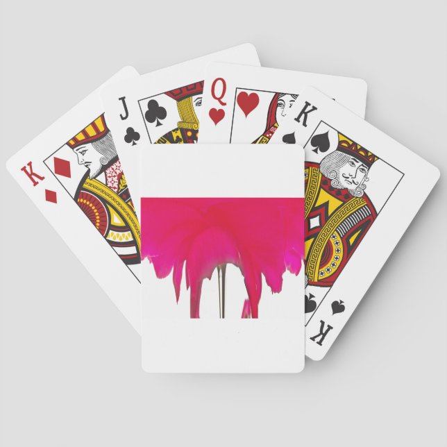 Jeu De Cartes Moment capturé : Une Élégance Pétale Rose Rouge (dos)