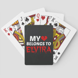 Jeu De Cartes Mon coeur appartient à Elvira